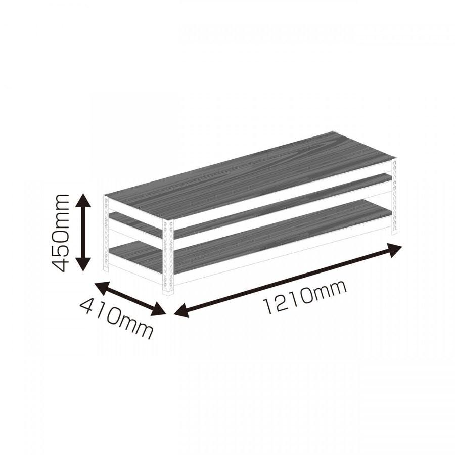 テレビボード 幅120cm テレビラック スチールラック TV台 50v型 北欧