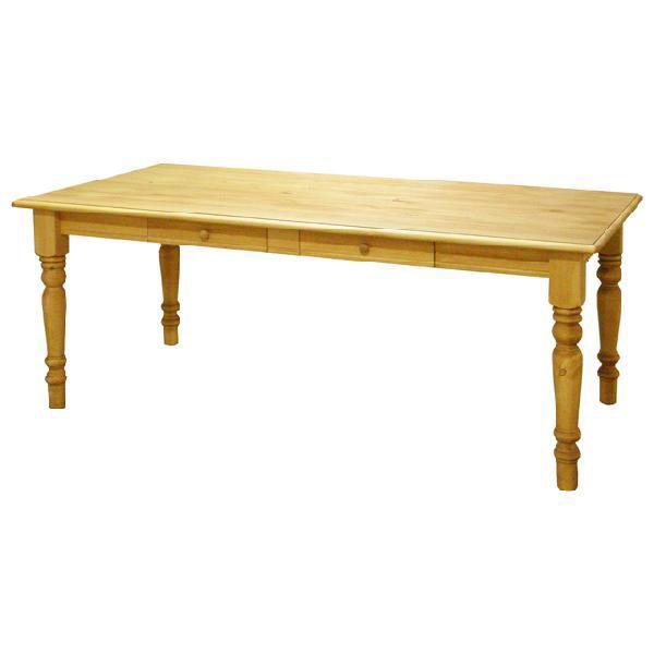 ダイニングテーブル 食卓テーブル 木製 6人用 六人用 幅180cm 引き出し付き カントリー調｜dreamrand