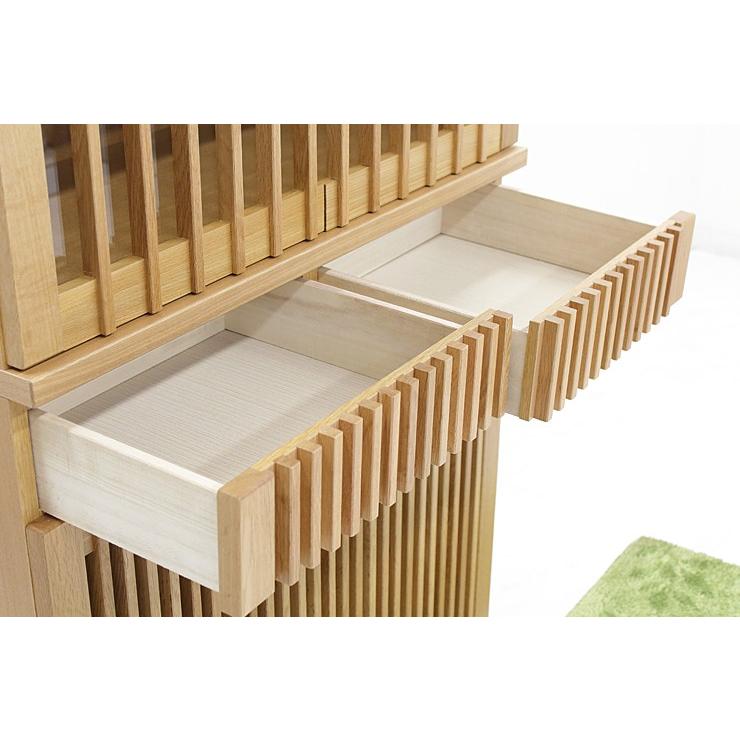 食器棚 キッチンボード カップボード 完成品 幅90cm 収納 木製 和風