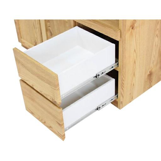 食器棚 レンジ台 キッチンボード 完成品 幅105cm 収納 木製 北欧風 おしゃれ 引き出し付き