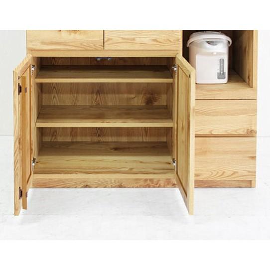 食器棚 レンジ台 キッチンボード 完成品 幅105cm 収納 木製 北欧風 おしゃれ 引き出し付き