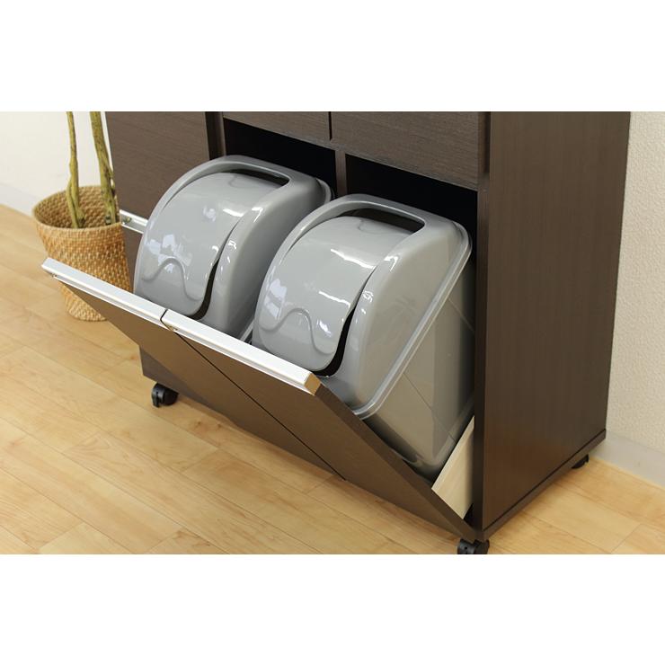 ゴミ箱 キャスター付き ダストボックス キッチン カウンター 2D ブラウン 楽天市場】【メーカー希望小売価格より38%OFF】 [ 2分別