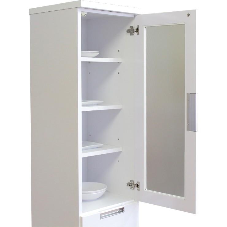 ★9/15まで出品✳️美品✳️大川家具　ホワイト食器棚　隙間家具　幅40cm スリム ☆9/15まで出品✳️美品✳️大川家具 ホワイト食器棚 隙間家具