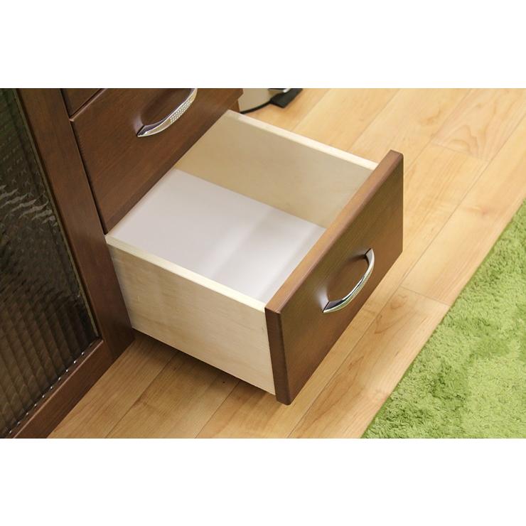 キッチンカウンター 食器棚 ロータイプ 完成品 幅90cm 木製 収納