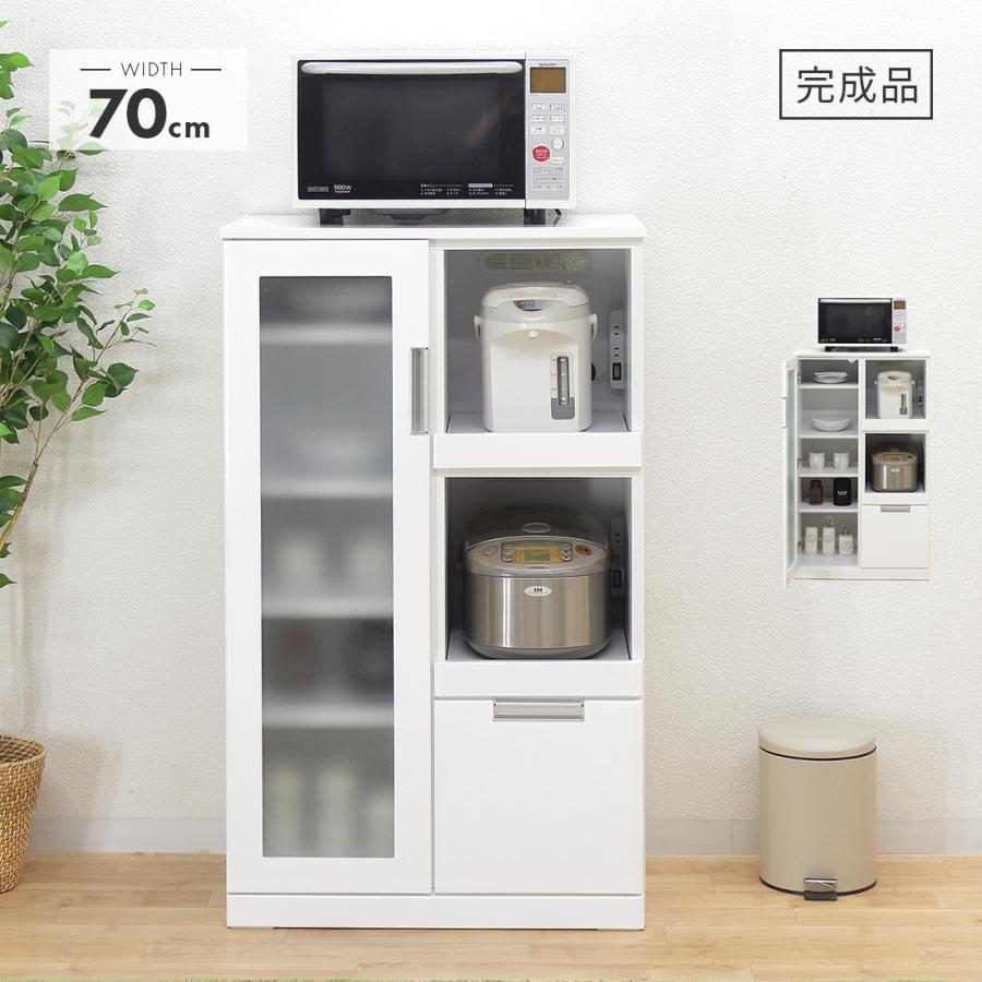 食器棚 ロータイプ レンジ台 完成品 幅70cm キッチン収納棚 食器棚 ロータイプ レンジ台 完成品 幅70cm キッチン収納棚