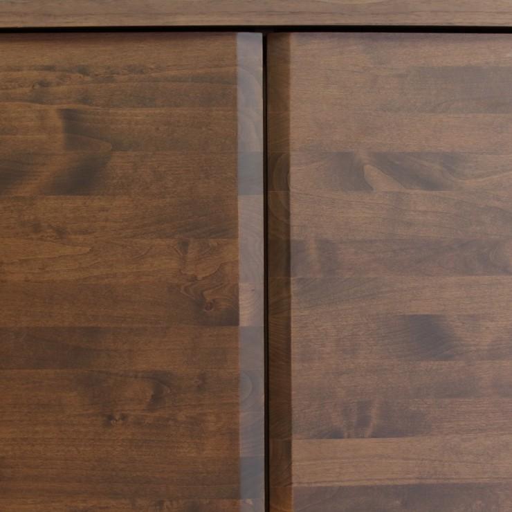 食器棚 レンジ台 キッチンボード 完成品 幅80cm 高さ170cm 木製 北欧風