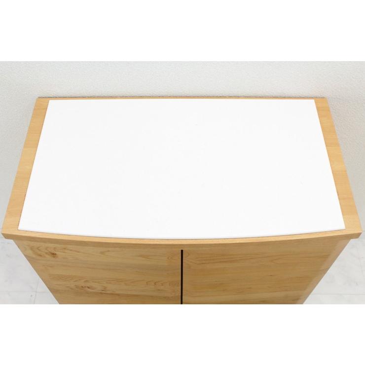 キッチンカウンター 食器棚 ロータイプ 完成品 幅80cm 北欧風 おしゃれ 木製 引き出し付き 脚付き 堀田木工所_11