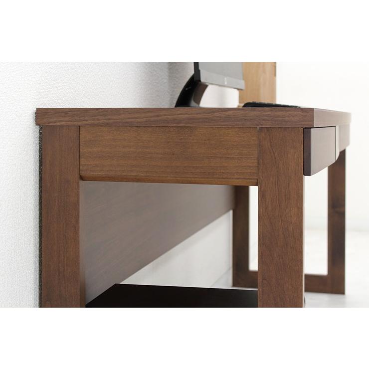 書斎デスク 机 パソコンデスク 完成品 幅160cm 木製 北欧 おしゃれ