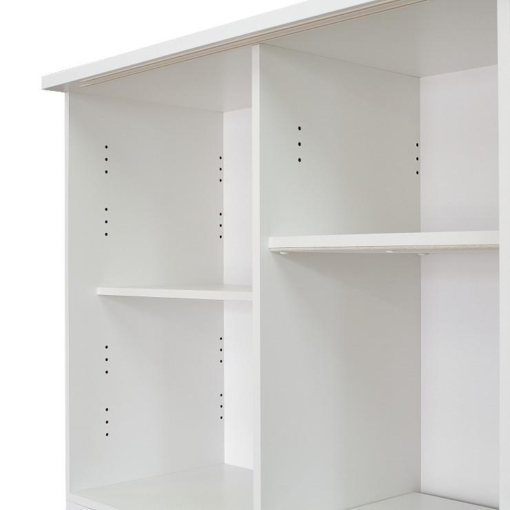 食器棚 レンジ台 キッチンボード 完成品 約幅120cm 引き戸 木製