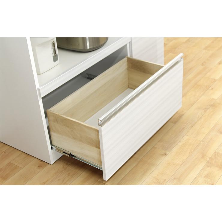 キッチンカウンター 食器棚 ロータイプ レンジ台 完成品 約幅117cm