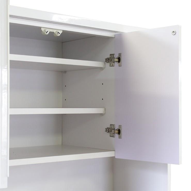 食器棚 レンジ台 キッチンボード 完成品 幅90cm 木製 収納 引き出し