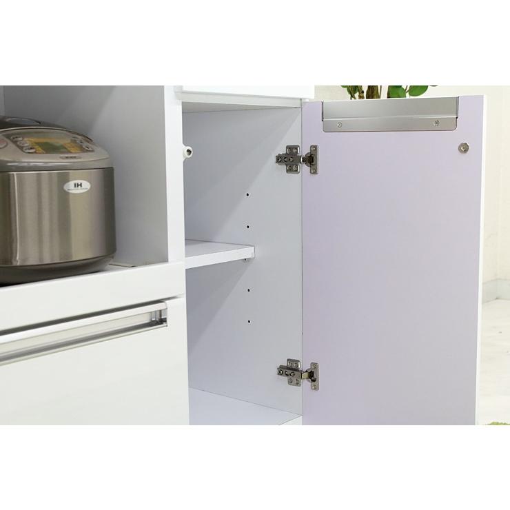 食器棚 レンジ台 キッチンボード 完成品 幅100cm 木製 収納