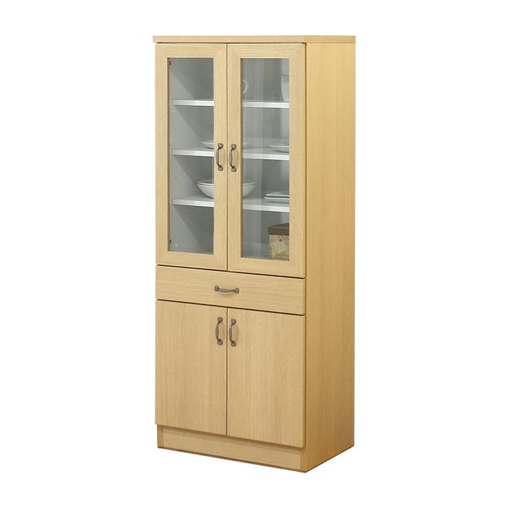 食器棚 ロータイプ キッチンボード カップボード 完成品 幅60cm 約高さ