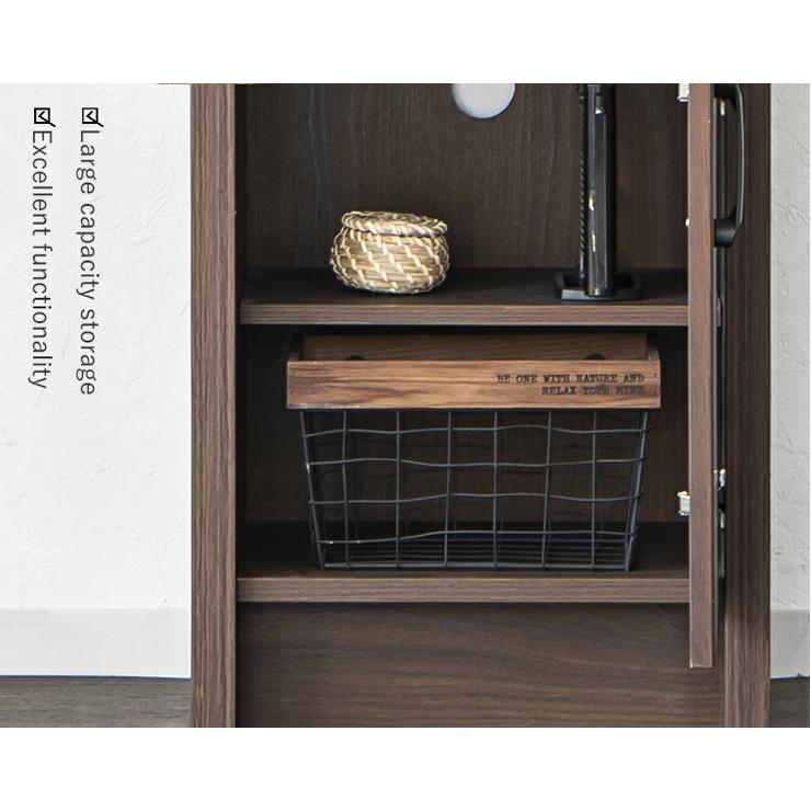 電話台 ファックス台 収納棚 完成品 幅45cm リビング収納 木製 北欧風