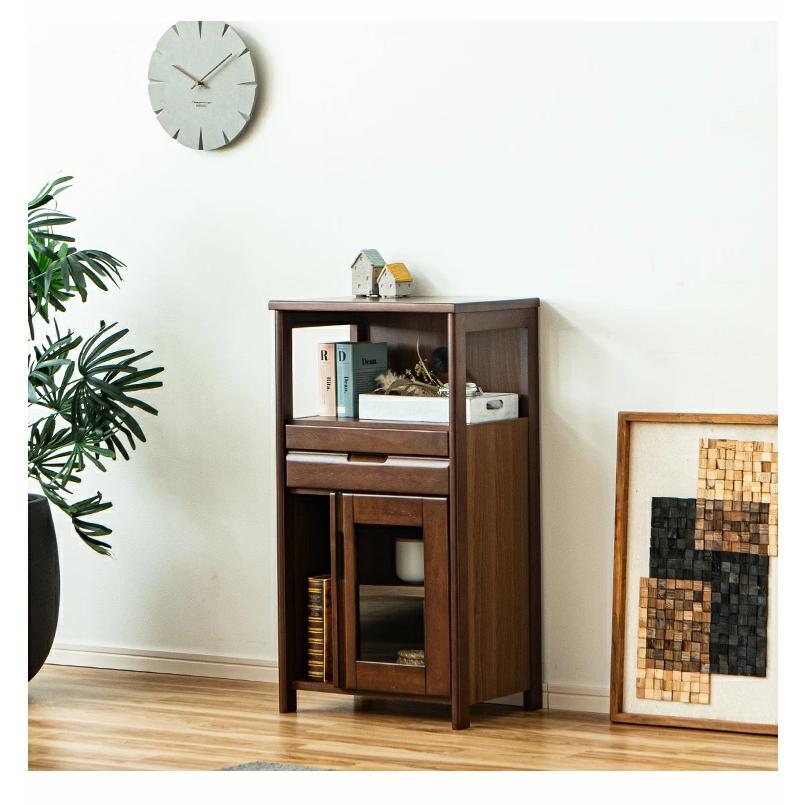 電話台 ファックス台 収納棚 完成品 スリム 幅45cm リビング収納 木製