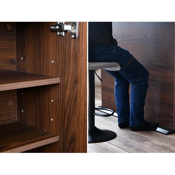 バーカウンター 食器棚 バーカウンター キッチンカウンター 食器棚 完成品 幅160cm 収納