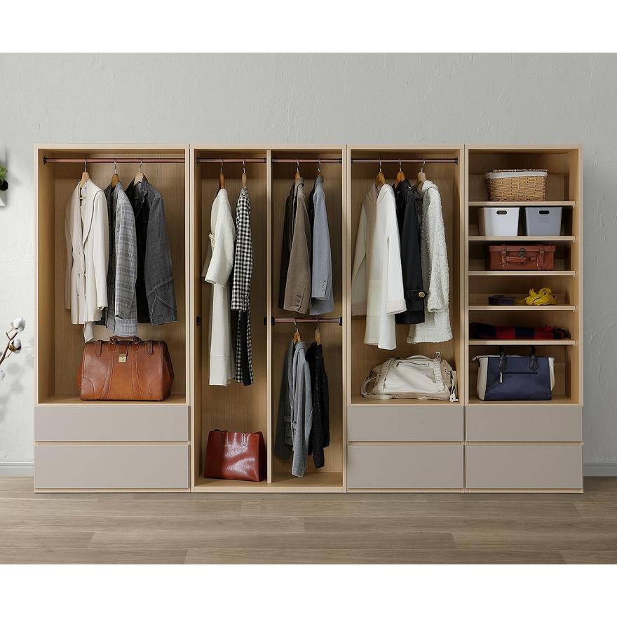 ワードローブ クローゼット 洋服タンス 完成品 幅80cm 引き出し ワードローブ クローゼット 洋服タンス 完成品 幅80cm 引き出し