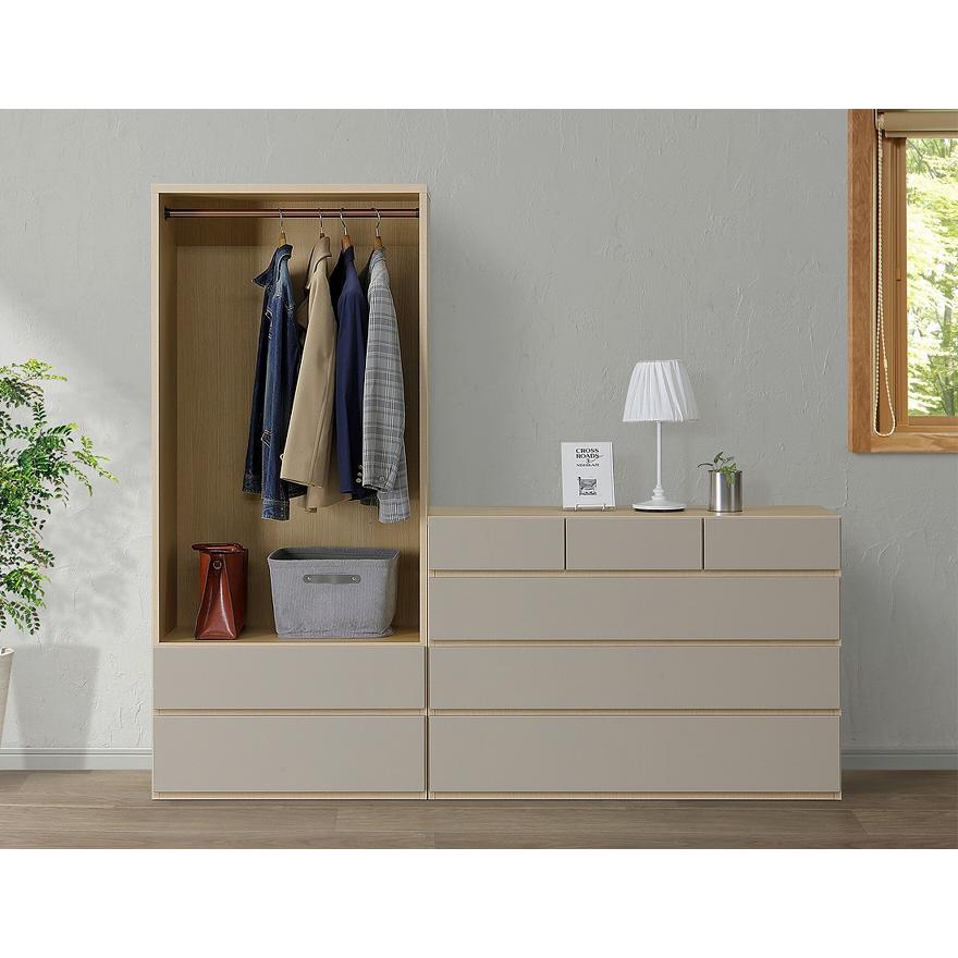 ワードローブ クローゼット 洋服タンス 完成品 幅80cm 引き出し ワードローブ クローゼット 洋服タンス 完成品 幅80cm 引き出し
