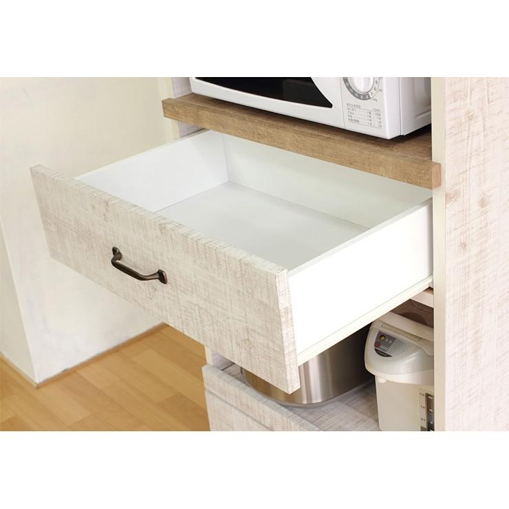 食器棚 レンジ台 キッチンボード 完成品 幅60cm 木製 収納 スリム 