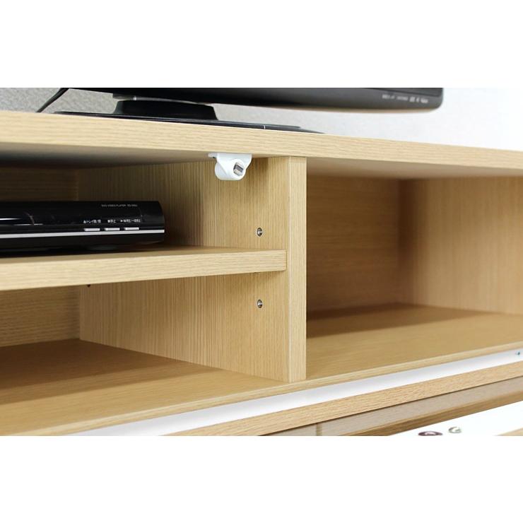 テレビ台 ハイタイプ 幅120cm 収納棚付き テレビボード 引き出し付き Amazon｜テレビ台 ハイタイプ 幅120cm 収納棚付き テレビボード