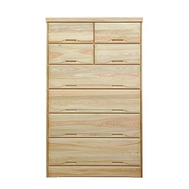 タンス ハイチェスト 完成品 幅83cm 6段 木製 ハイタイプ 縦長