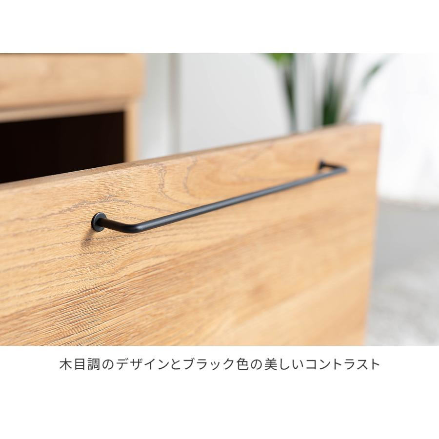 食器棚 レンジ台 キッチンボード 完成品 幅60cm 北欧風 キッチン収納棚 引き出し付き おしゃれ 収納の画像