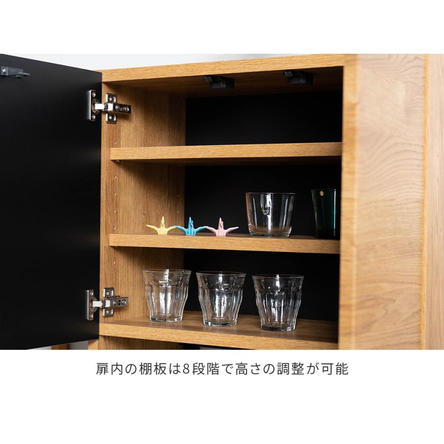 食器棚 レンジ台 キッチンボード 完成品 幅60cm 北欧風 キッチン収納棚 引き出し付き おしゃれ 収納の画像