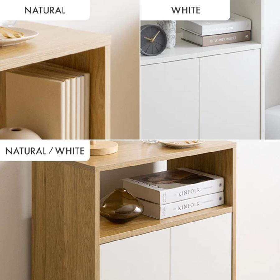 幅55cm Sunap キャビネット 134042_NA/WH/NA_WH : Dreamrelife Store