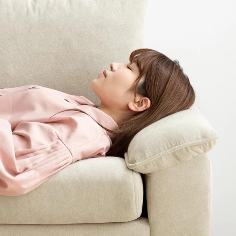 2点セット Mellow オットマン付き 2人掛けカウチソファ 118029_BE/GY