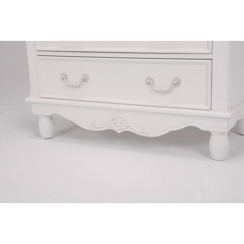 チェスト アンティーク調 ホワイト 鍵付き RCH-1581 : Dreamrelife