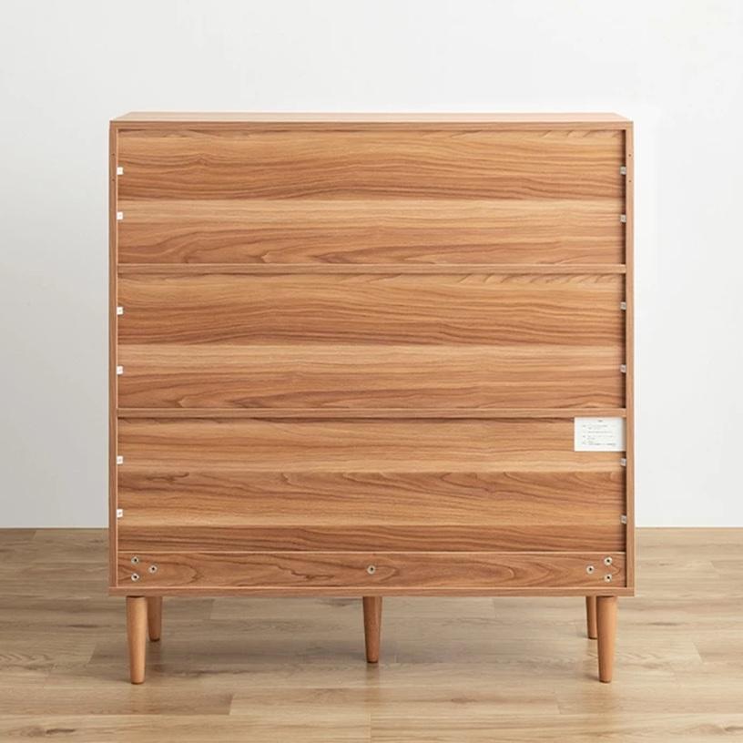 幅100cm Lykke 引き出し付き本棚 大容量収納 134072_BR/OAK/WALNUT