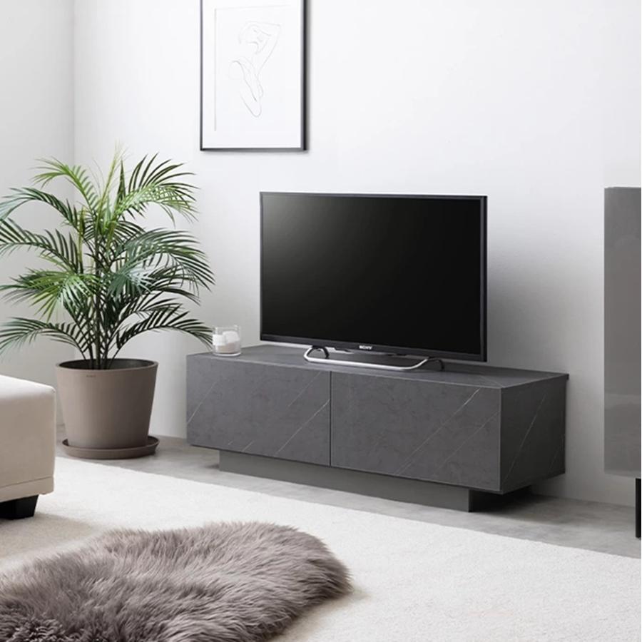 幅100cm Sincere ノイズレスなフォルム ストーン柄 引き出し付き テレビ台 134079_STGJ/STGY 【北海道・沖縄・離島 送料別】_3