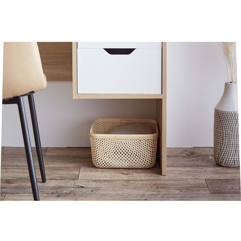 ニーナ Nina 引き出し付デスク幅100cm 152001_NA_WH/BR_BK