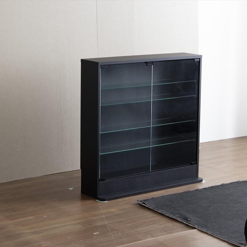 Legen コレクションケース 幅80cm×奥行18cm×高さ81cm 147007_WH/BK 【北海道・沖縄・離島 送料別】_4