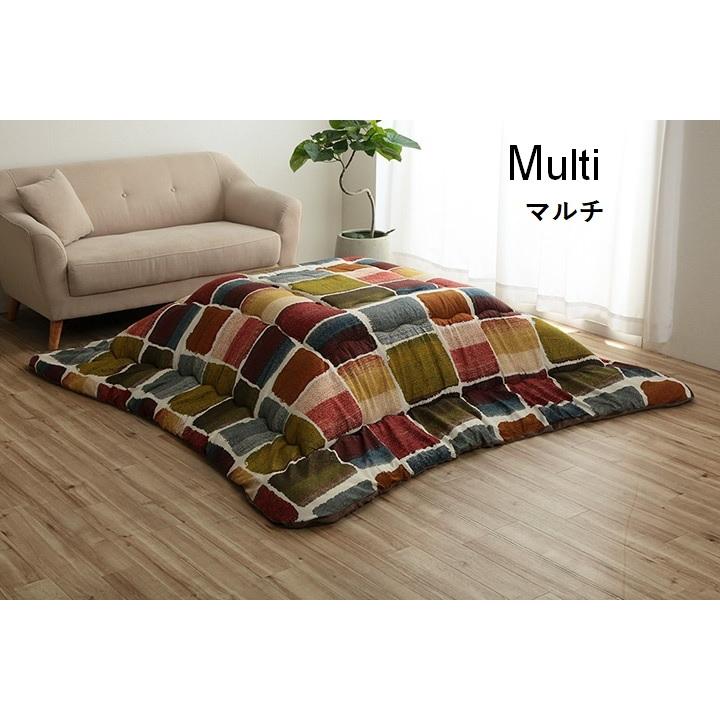 ムーブ こたつ布団 ふっくら ピーチスキン生地 キルティング ラウンド