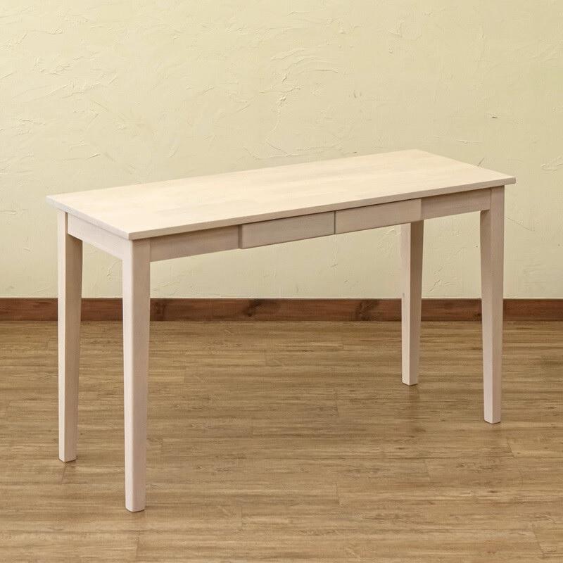 木製テーブル(デスク) 引出し付 W120xD45xH710 UMT-1245NA/WW｜dreamrelifeshop2｜03