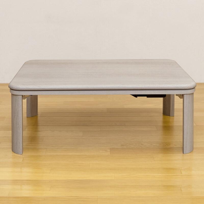 折れ脚フラットヒーターコタツ　長方形　105　ホワイト 薄型ヒーター折れ脚こたつ〔105×60cm〕 こたつ コタツ 炬燵