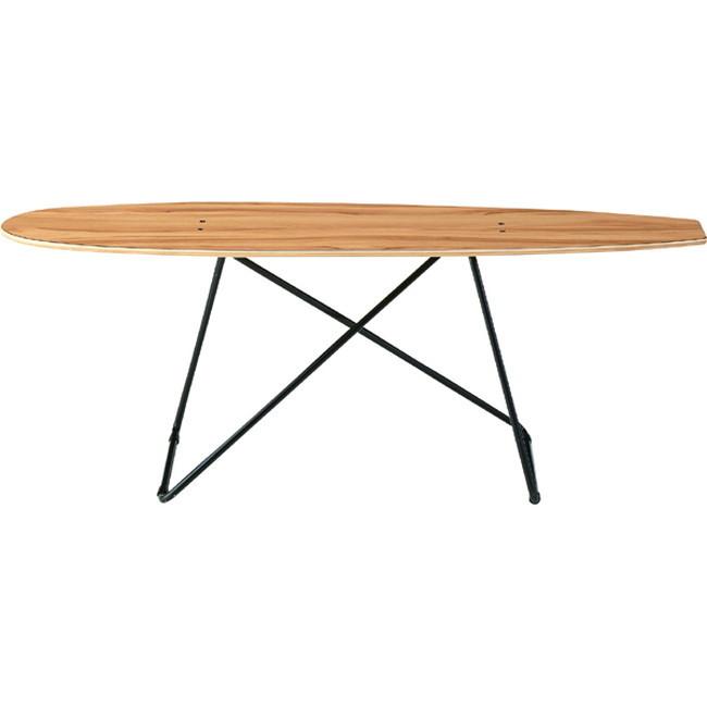 から厳選した スケートボードテーブル 【ナチュラル】 スチール(粉体塗装) メラミン化粧合板 積層合板 その他テーブル