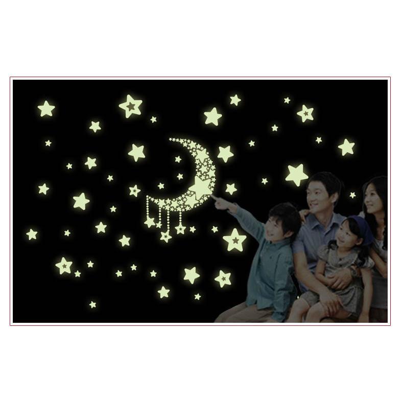 暗闇で光る 蓄光 星 スター ウォールステッカー 壁 天井 シール リメイク リフォーム Diy C866 日本の職人技