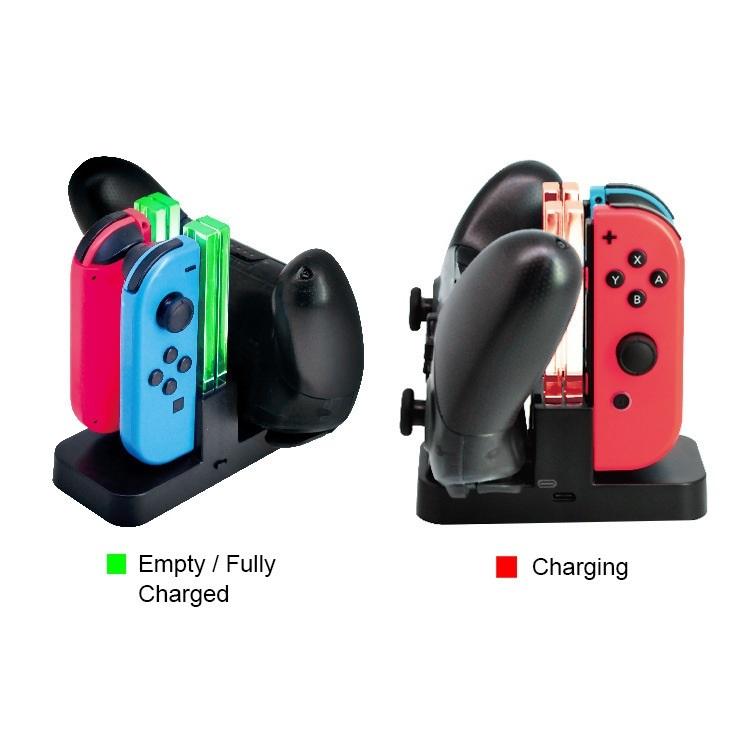 Switch Joy-Con用 クリスタル 充電器 【B】 急速充電 スイッチ