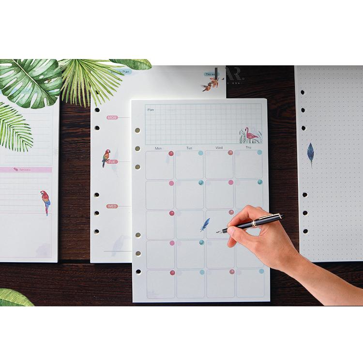 南国デザイン A5 リフィル カレンダー マンスリー ウィークリー