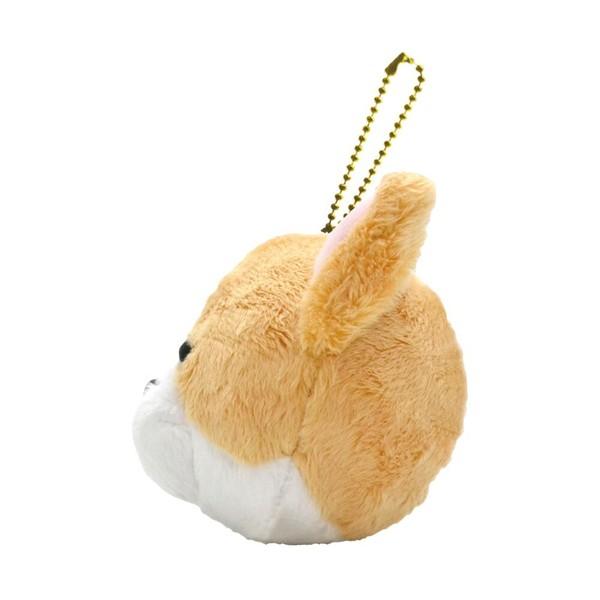 ふわふわ わんこ フェイスマスコット キーホルダー ストラップ ふわふわ わんこ フェイスマスコット キーホルダー ストラップ