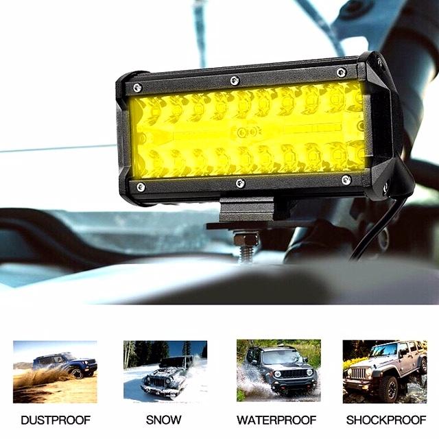 LED ワークライト 120w 高輝度 フォグランプ 投光器 作業灯 12v-24v 汎用 ナンバープレート ライトステー フロント バンパー ジムニー ジープ SUV 4WD 黄×黒 :worklight120w-5:DreamShop-yhaoo - 通販 - Yahoo!ショッピング LED ワークライト 120w 高輝度 フォグランプ 投光器 作業灯 12v-24v 汎用 ナンバープレート ライトステー フロント バンパー ジムニー ジープ SUV 4WD 黄×黒 :worklight120w-5:DreamShop-yhaoo - 通販 - Yahoo!ショッピング