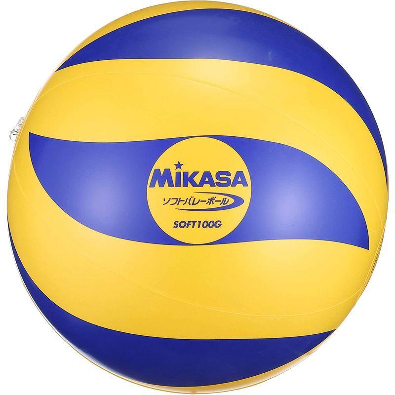 品質保証 Mikasa Soft100g ソフトバレー 小学校教材用 円周78cm Pvc 100g 黄 青 Quickening Midwife Org