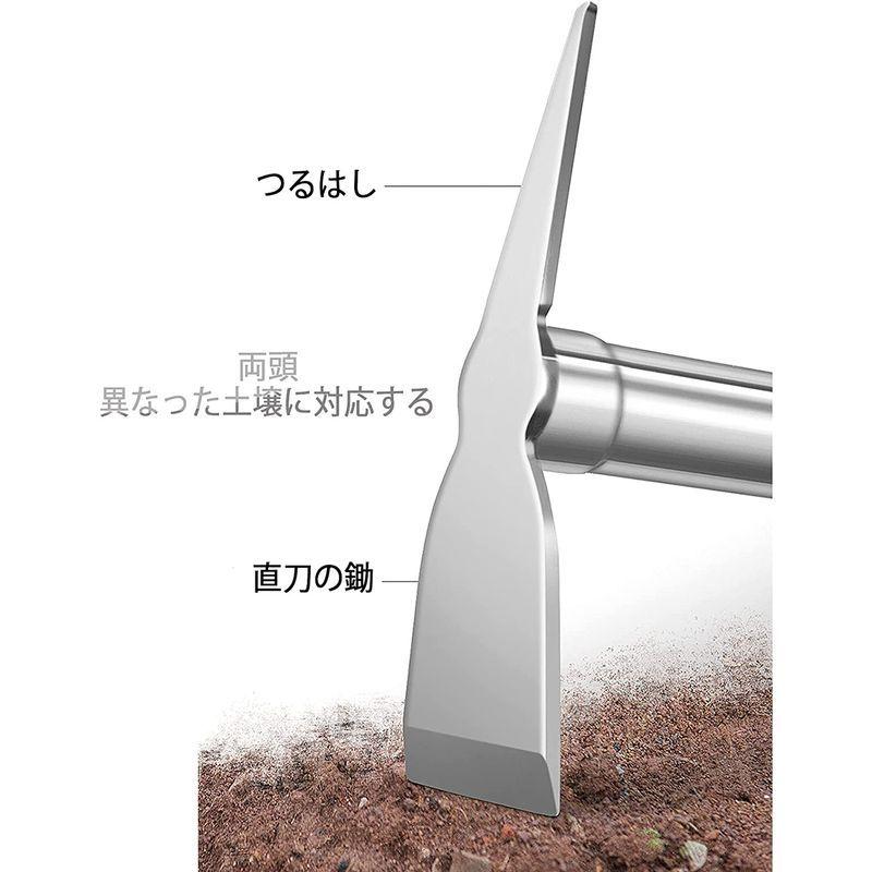 鍬 ステンレス製 くわ 三本鍬 草削鍬 土起こし器 片手鋤 土寄せ 草削り 掘り 園芸用 農具 平鍬 鍬レーキ 小 デ 61％以上節約