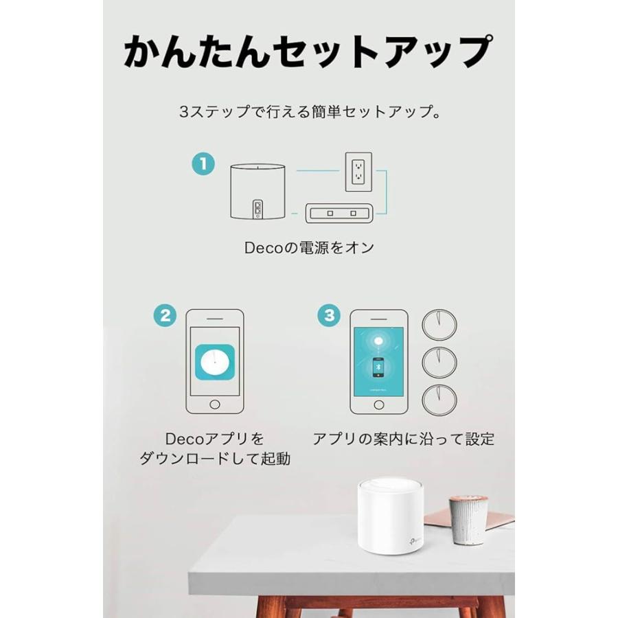 TP-Link メッシュ WiFi 6 ルーター メッシュWi-Fi AX1800 (1201+