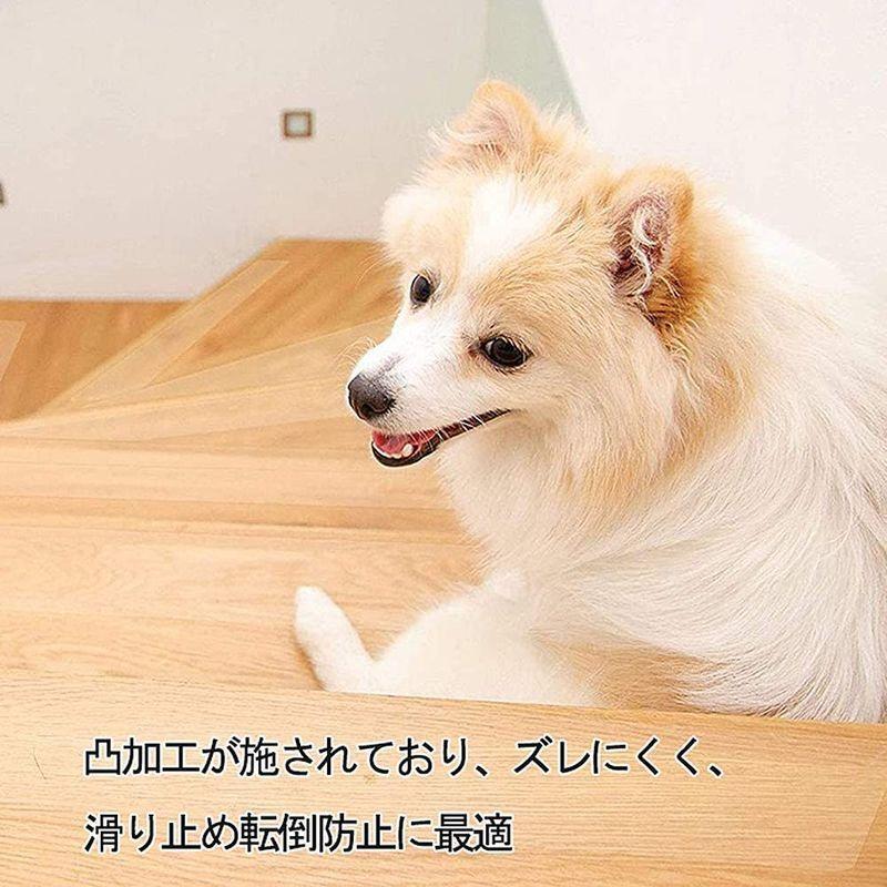 滑り止めテープ 階段 滑り止め 転倒 スリップ防止 屋内 浴槽 剥がせる 透明 ペット 犬 階段マット ゴム Peva製 防水 10 60c 新品