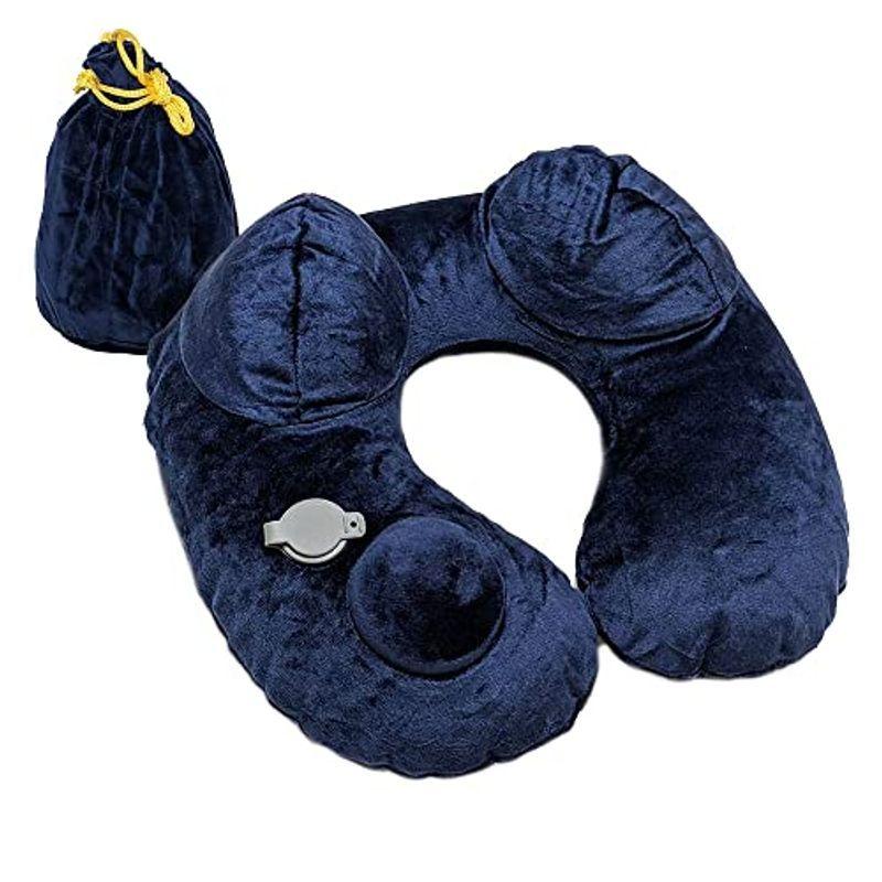 低価格の 快適グッズ 旅行小物 携帯枕 コンパクト 車 機内 オフィス 昼寝 仮眠 ネックピロー エアー枕 首枕 ネック枕 U型 エアーピロー ポンプ内蔵 首まくら トラベ Www Threeriversofs Com