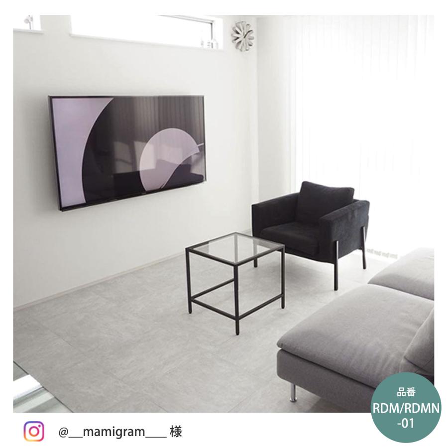 ノリ無し フロアタイル 置くだけ 大理石調 賃貸 床材 フロアシート フローリング 床 シート タイル フロア コンクリート 防水 ペット 傷防止 白 床暖房 抗菌 1枚 | Dream Sticker | 10