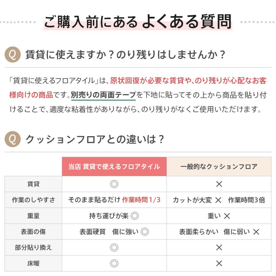 ノリ無し フロアタイル 置くだけ 賃貸 大理石 フロアシート はめ込み式 モルタル 石目 ストーン 白 床 洗面所 両面テープ貼るだけ RDMN 6畳｜dreamsticker｜18